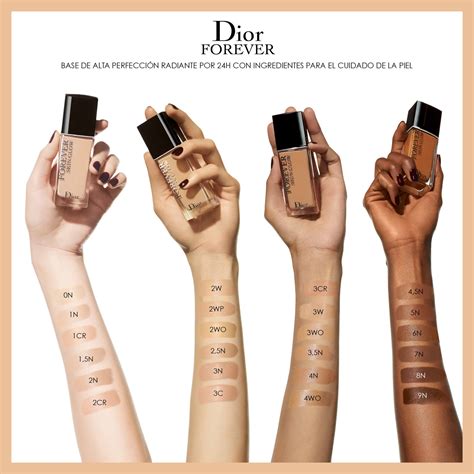 tonos de base dior forever|dior forever maquillaje.